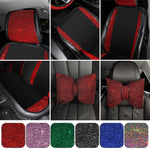 Ladies Car Interior Accessories Shiny Diamond Universal Car Seat Cover Fashion Luxury close-up view