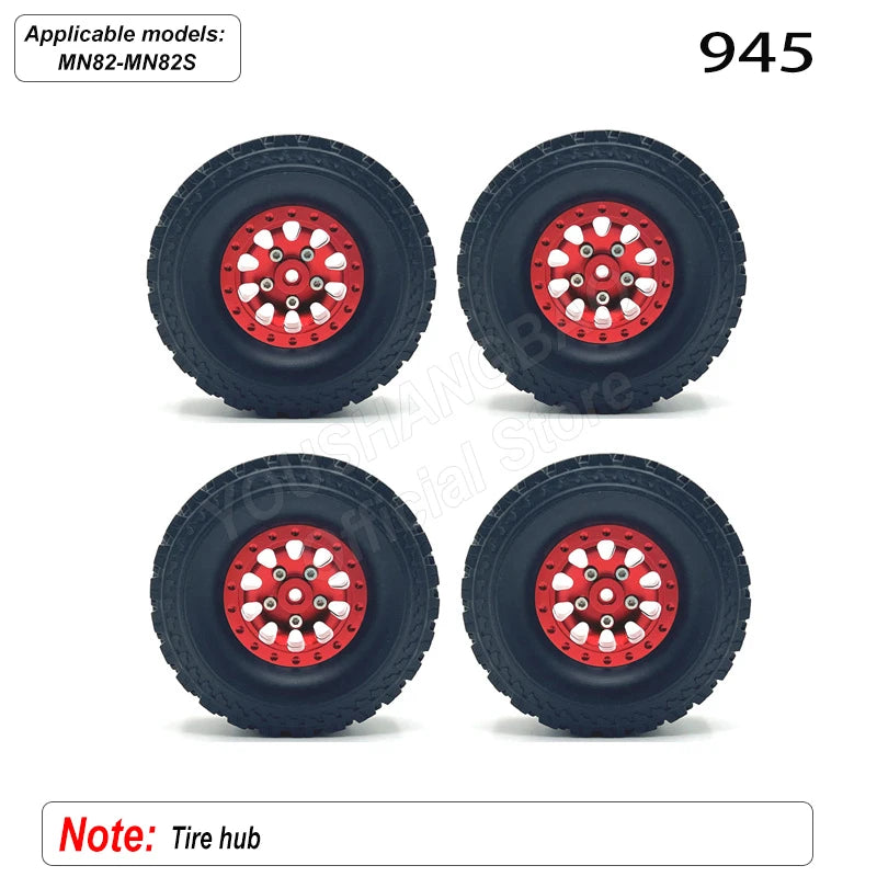 MN Series 82 82S Off-road Vehicle Parts - Metal Upgrade Accessories: Front and Rear Axles, Transmission Shaft, Tie Rods, Frame