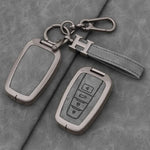 Leather Remote Key Chain Ring Case Cover Shell Protect For Toyota CHR Camry Corolla RAV4 detail view