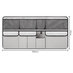 New Large Capacity Car Trunk Bag Mesh Solid Color Backseat Storage Bag Car Interior Storage Bag Auto