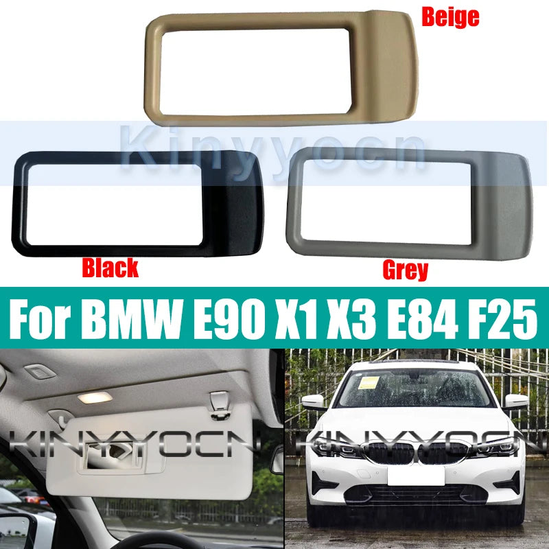 Car Sun Visor Mirror Cover Frame For BMW E90 320 323 325 330 335 X1 X3 E84 F25