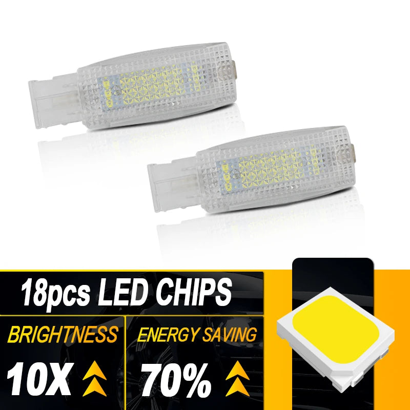 2/10PCS OEM# 1K094710971N For VW Golf 4 5 6 7 Passat B5 B6 B7 Car LED Bulb Interior Sun Visor Vanity Mirror Lamps for Volkswagen