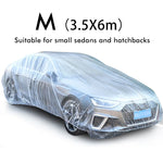 Universal Exterior Waterproof Car Cover | Disposable PE Plastic Automobile Cover with alternate view