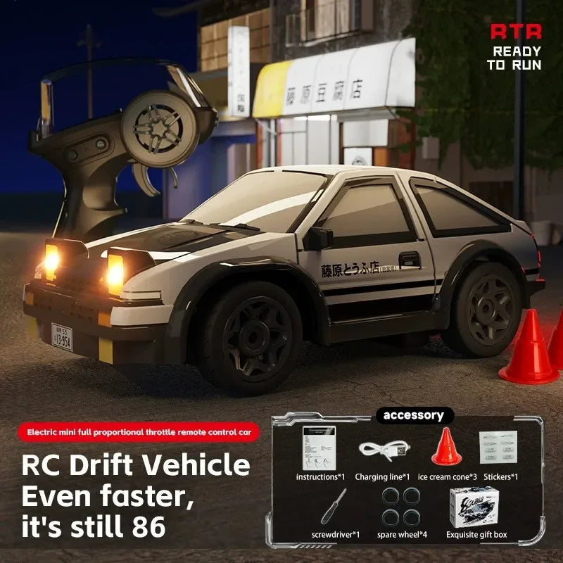 1:64 Desktop RC Drift Car 2.4G High-Speed Racing Car Four-Wheel Mini Desktop Remote C alternate view