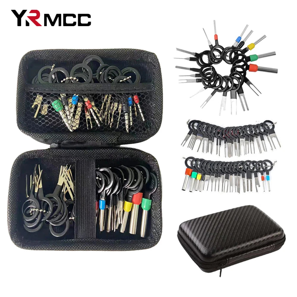 41/26pcs Car Terminal Removal Kit Box Wire Plug Connector Extractor Puller Release Pin Extractor Set