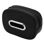 Nappa Leather Car Tissue Box Holder Sun Visor Backseat Center Console Napkin Storage C close-up view