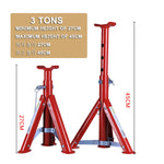 Folding telescopic jack security bracket Auto repair tools 2 Tons 25~36cm 3 Tons 27 additional angle