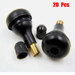 TR415 Tire Valve Stem | 20/50 Pack Snap-In Rubber Rim Valve for Cars, ATVs, and Tra additional angle