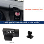 Car Mobile Phone Holder For Toyota Sienna 2015 2016 2017 2018 Mount Wireless Charging Phone Holder Special Fixed Base accessorie