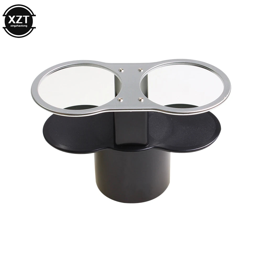 Universal Car Cup Holder Double Hole Drinks Holders | Automotive Mount Holder Stand close-up view