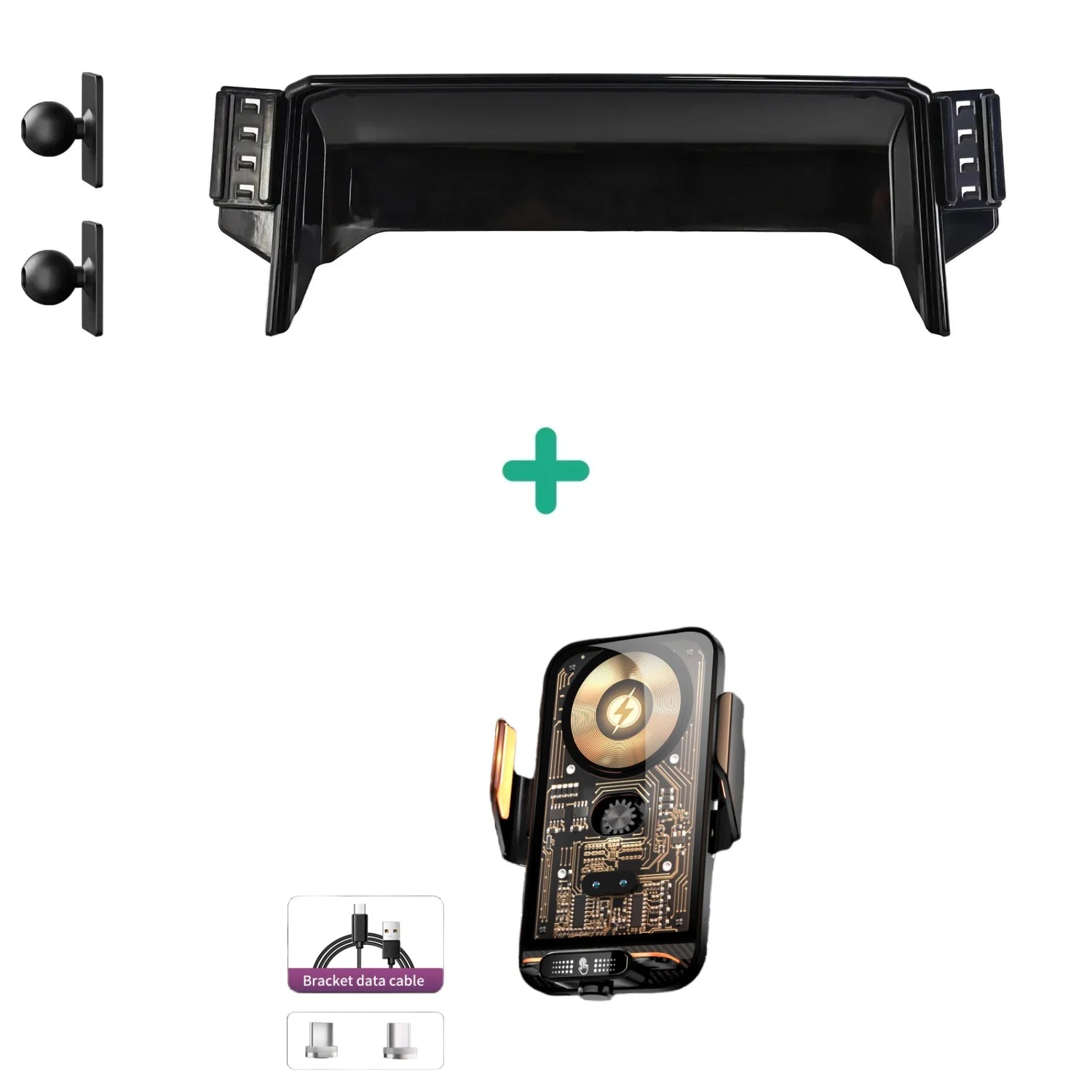 For Toyota Corolla E210 2019 2020 2021 2022 Car Phone Holder Dual Bases Stand Wireless Charging Mobile Mounts Axio Accessories