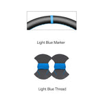 Black Faux Leather Car Steering Wheel Cover for Alfa Romeo 159 2005-2012 Brera Spider Sp detail view