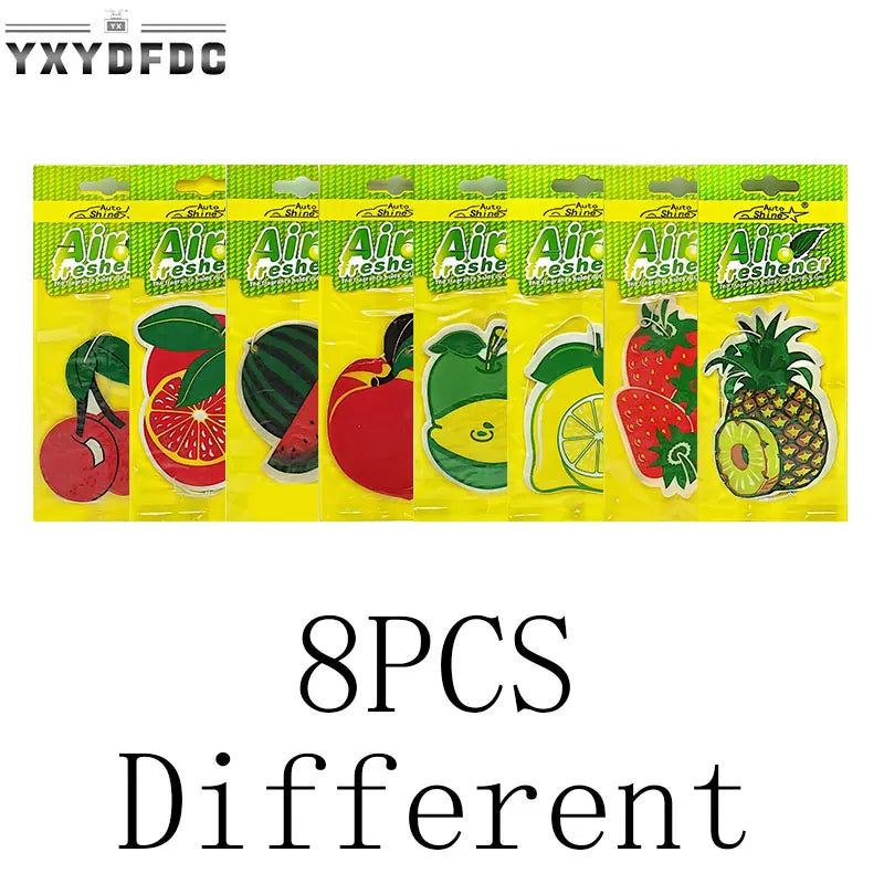 Fruit Car Air Freshener | Natural Aromatherapy Tea Paper Hanging Perfume lifestyle view