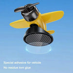 Cool Solar Powered Rotating Airplane Silent 360° Auto Spin Car Dashboard Ornament Multifunctional Car Interior Decoration Gifts
