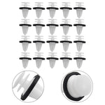 Door Trim Panel Retainer Clips 20-Pack | Anti-Corrosion Nylon Fasteners for Tesla and close-up view