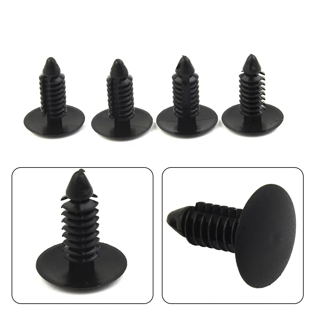 Clips Perfect Fit For Holes 6 7mm High Quality Black Bumper Plugs Clip For Front License detail view