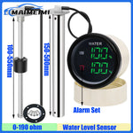 Green LED Digital 2 IN 1 52mm Gauge with Alarm | Water Level and Sewage Level Meter for 12V/24V Vehi
