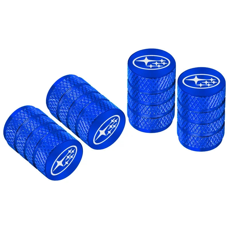 4pcs Metal Car Tire Valve Stem Caps for SUBARU Forester Impreza Legacy Outback WRX ST alternate view