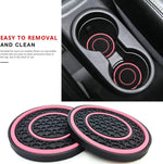 Anti Slip Car Cup Holder Coaster 2-Piece