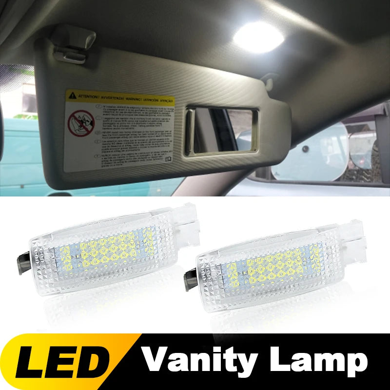 2/10PCS OEM# 1K094710971N For VW Golf 4 5 6 7 Passat B5 B6 B7 Car LED Bulb Interior Sun Visor Vanity Mirror Lamps for Volkswagen