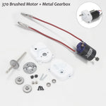 370 Brushed Motor Metal Gearbox Transmission for MN82 MN168 MN99S MN78 LC79 1/12 RC Car Crawler Car Model Upgrade Accessories