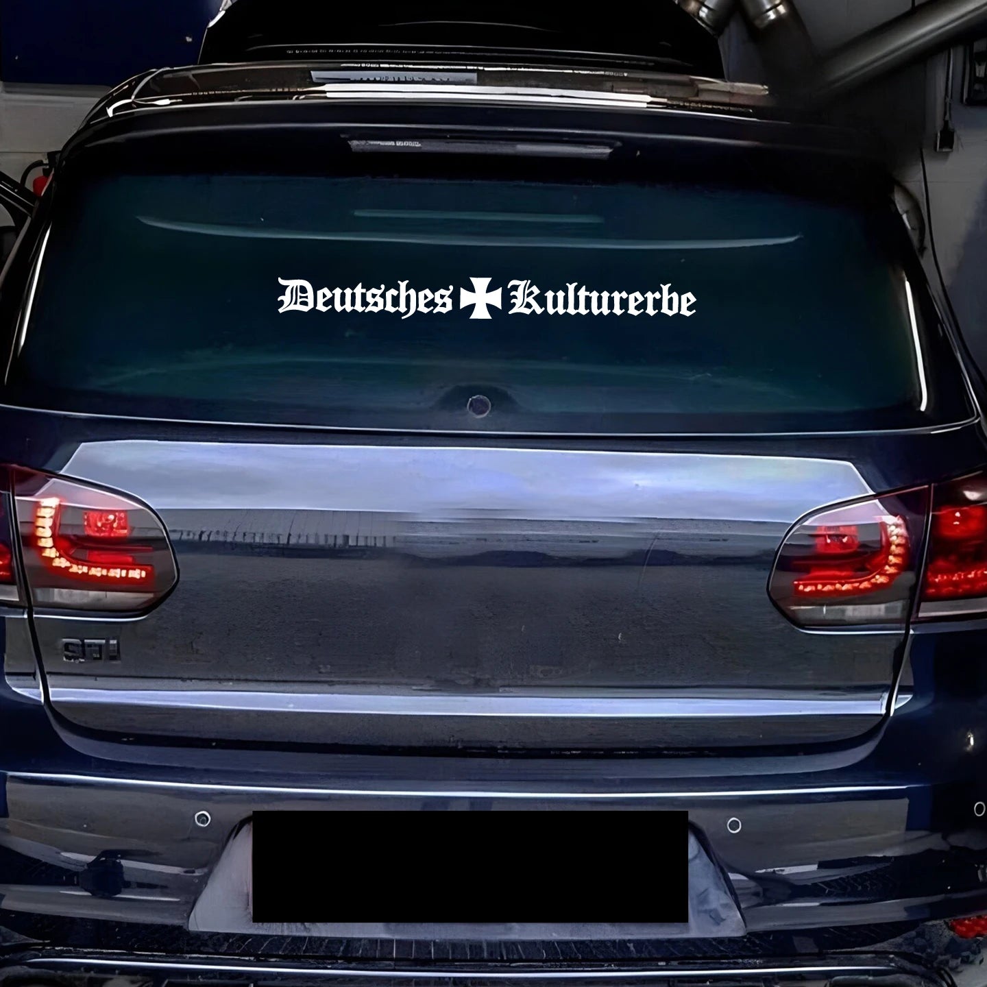 German culture car modification stickers, decorative car windows and rear windows, fu alternate view