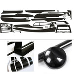 For BMW X5 F15/X6 F16 2014-18 Interior Central Control Panel Door Handle 5D Carbon Fiber Stickers Decals Car Styling Accessories