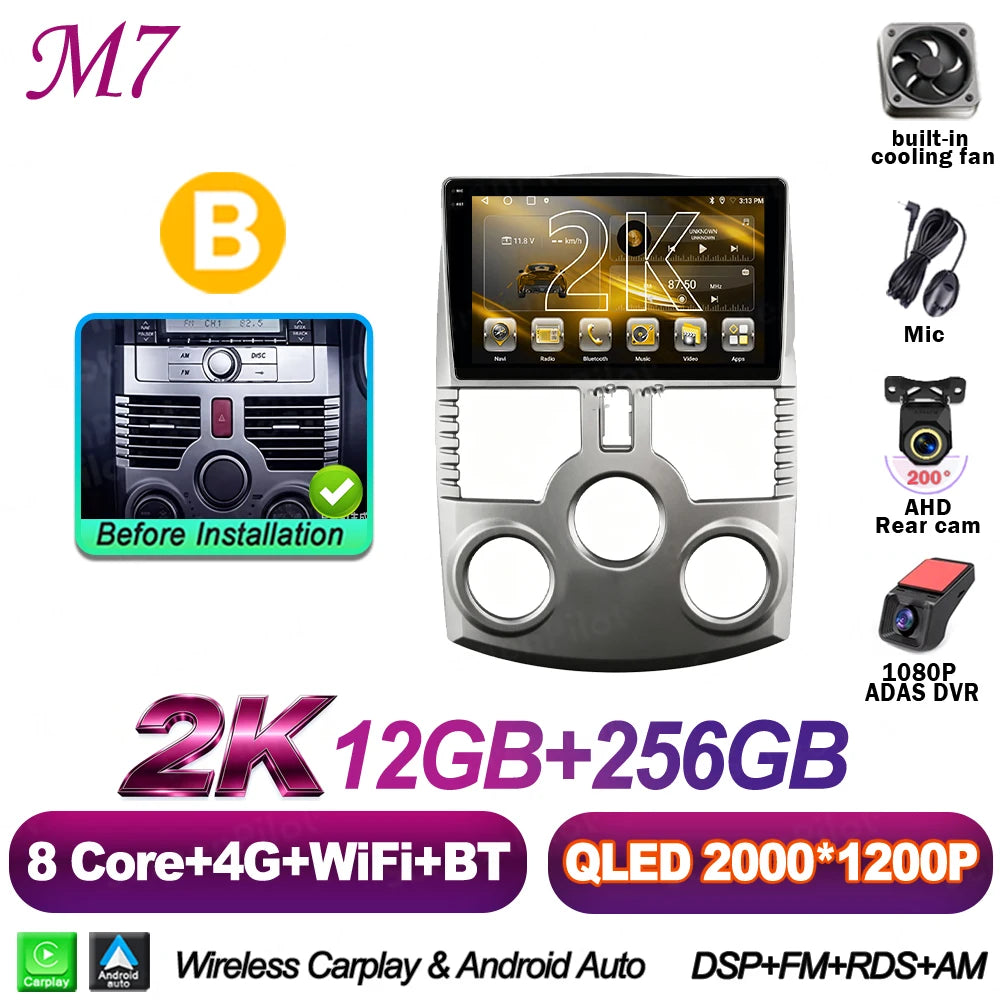 Android 16 For Toyota Rush DAIHATSU TERIOS 2006 - 2011 Car Radio Stereo Head Unit M additional angle