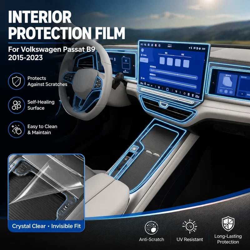Volkswagen Passat B9 Interior Protection Film | TPU Screen & Trim Guard (2015–2023)