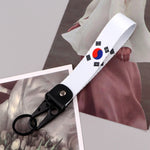 Flag Car Keychain Key Ring detail view
