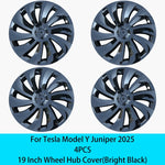 19 Inch Hub Cap Set for Tesla Model Y Juniper 2025+ | 4PCS Wheel Cover close-up view