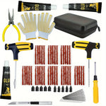 Emergency Tire Repair Kit - Heavy-Duty Glue & Rubber Strips for Flat Puncture Fix on C close-up view