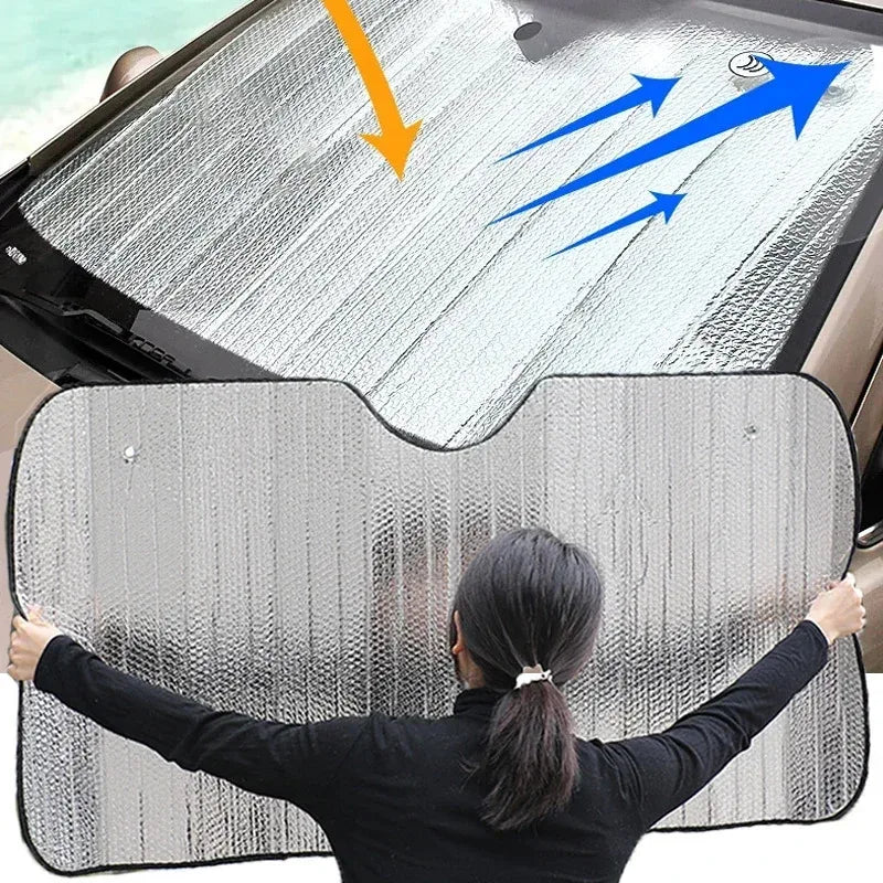 Car Sunshade Window Sun Shade for Front Windshield | UV Protection Car Windshield Cover