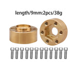 Brass Wheel Hex Hub Widen Adapter 12mm for 1/10 RC Crawler close-up view