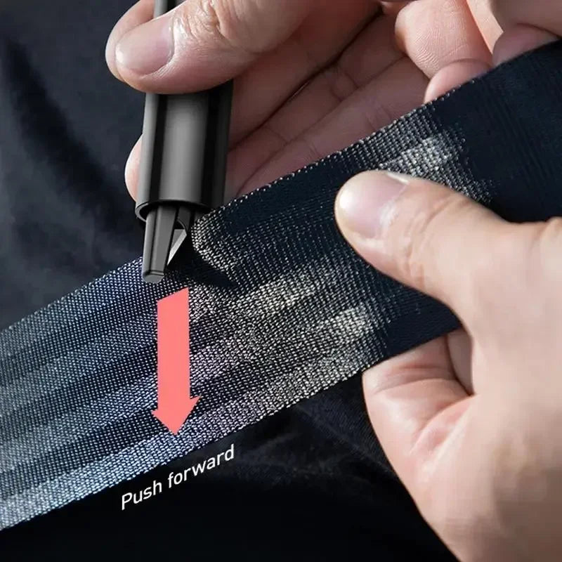 Car Emergency Glass Window Breaker Seat Belt Cutter Hammer additional angle