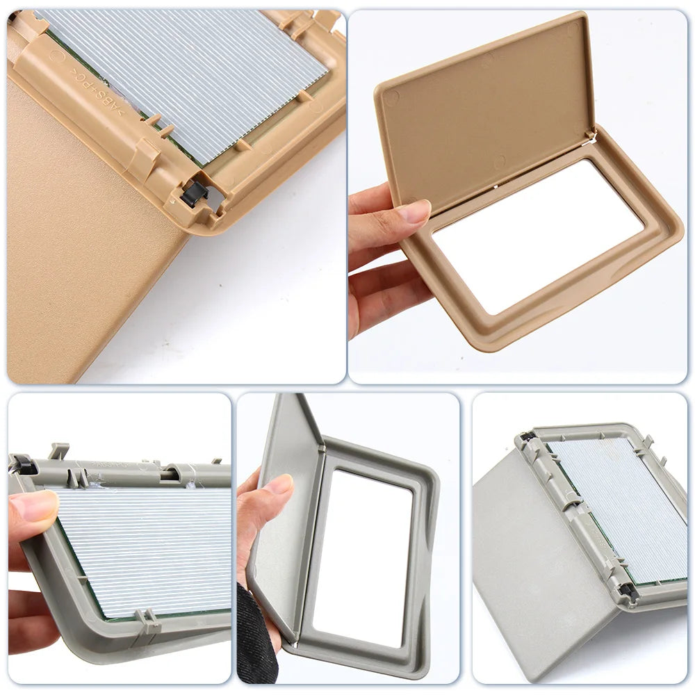For Mercedes Benz C Class W202 1993-2000 E Class W210 1995-2002 Car Interior Sun Shade Visor Makeup Cosmetic Mirror Cover