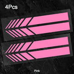 Classic JDM Reflective Stripes Vinyl Decal Kit | 4pcs Self-Adhesive Car Body Sticke additional angle