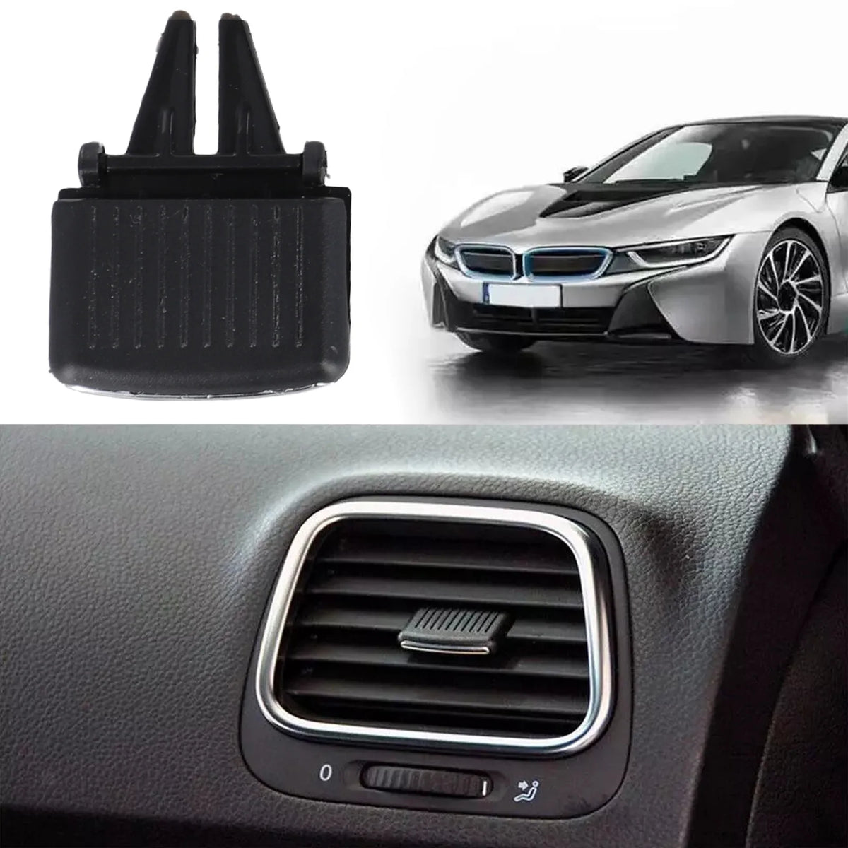 Car Center AC Air Vent Outlet Tab Clip Repair Kit for Golf Factory Specifications Perfect Fit Easy Installation