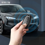 ABS Carbon Fiber Style Car Key Case Cover For Hyundai i30 ix25 Elantra KONA Solaris Azera Grandeur TM Accent Santa Fe Keychain