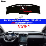 Auto Car Dashboard Cover Dash Mat Carpet Cape For Hyundai Tucson NX4 2021 2022 2023 2024 LHD RHD Console Protector Sun-Shade