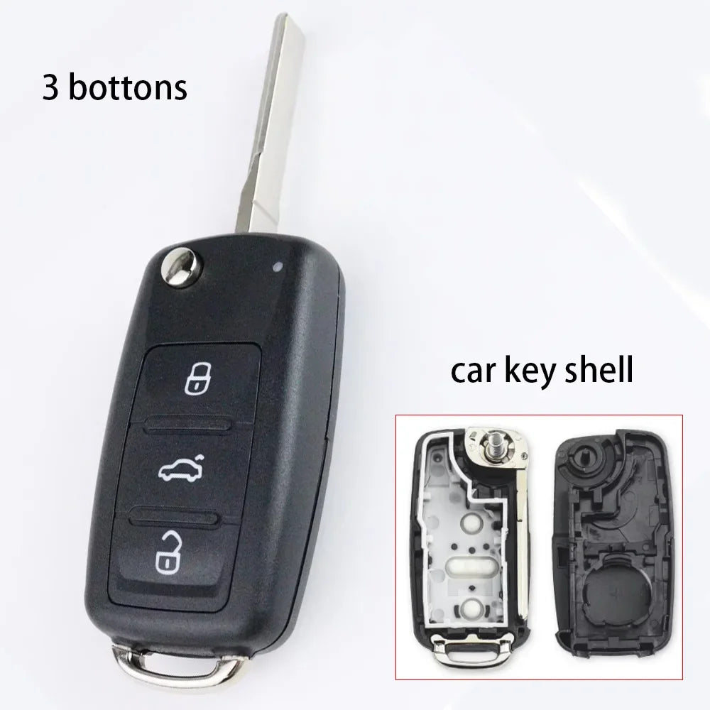 Car Key Fob Case Shell Housing for Vw B5 for Volkswagen Beetle/Caddy/Passat/Golf/Jett lifestyle view