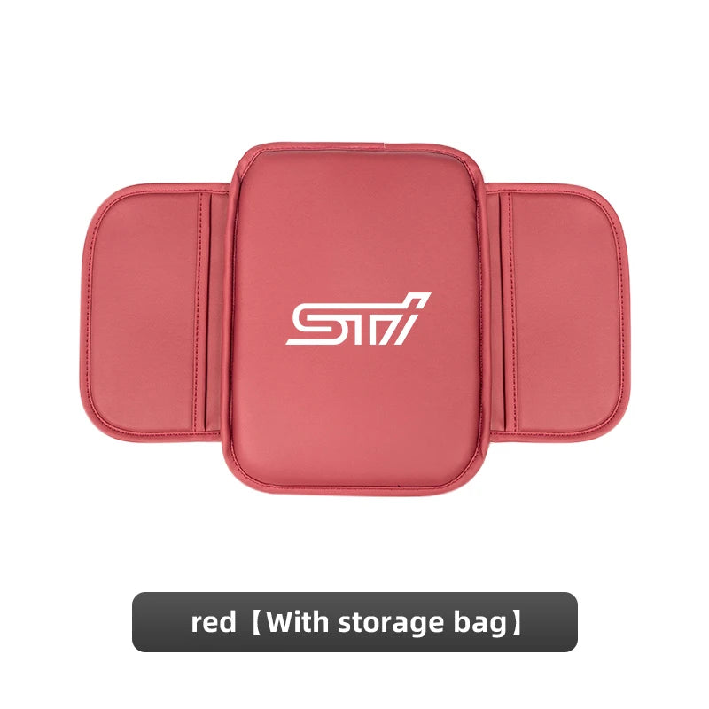 Car Leather Armrest Box Heighten Protective Pad | Arm Rest Cushion For Subaru STI BRZ lifestyle view