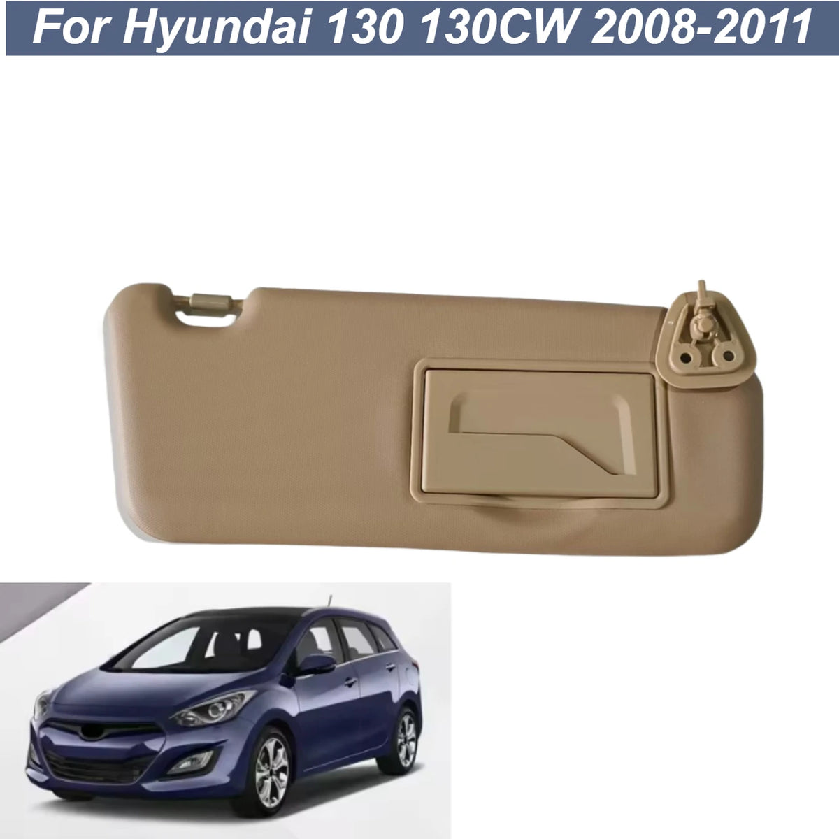 For Hyundai i30 i30cw 2008 2009 2010 2011 sun visor car left and right with mirror sun visor 852012L020 852022LO20