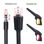 10m 160 Bar High Pressure Washer Hose | Universal Replacement for Lavor Vax Craftsm additional angle