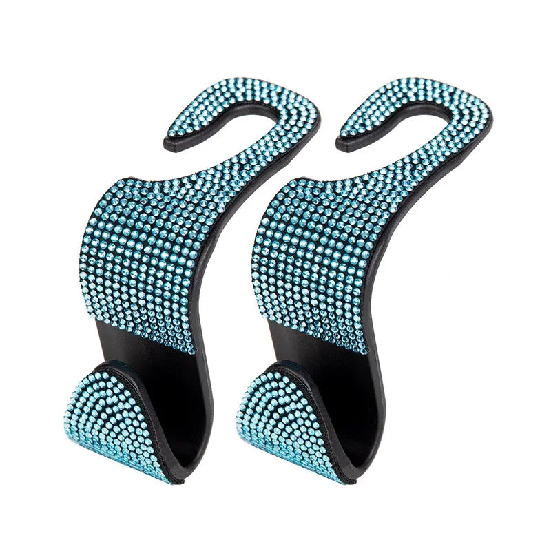 Rhinestone Car Headrest Hook Organizer