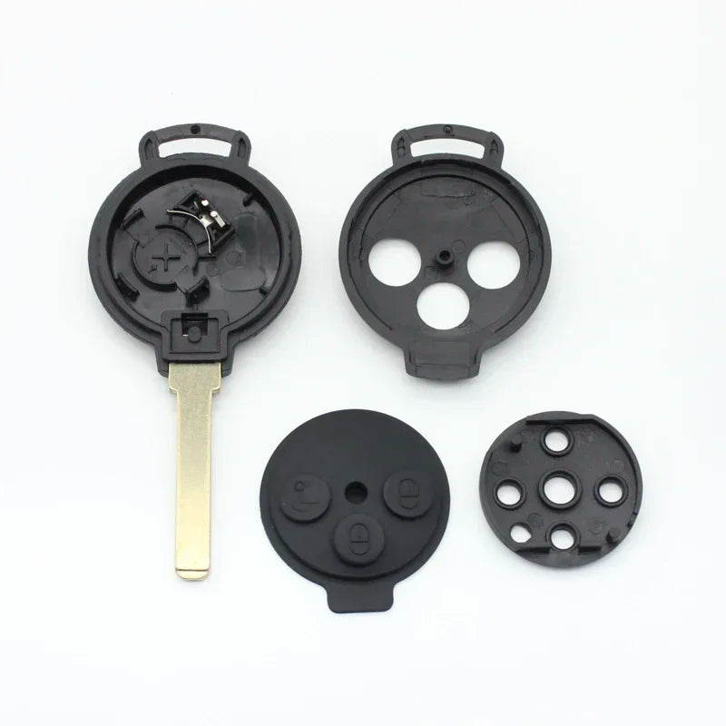 Xinyuexin 3 Buttons Silicone Pad Remote Key Shell Case for Mercedes-Benz Smart Fortwo alternate view