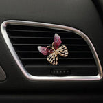 Butterfly Car Perfume Clip Dragonfly Shape Shiny Rhinestone Auto Air Outlet Freshener Perfume Clip for Car Accessories Interior