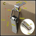 90 Degree Duck Mouth Toggle Latch Spring Loaded Hasp Lock Wooden Case Box Fastening Clip detail view