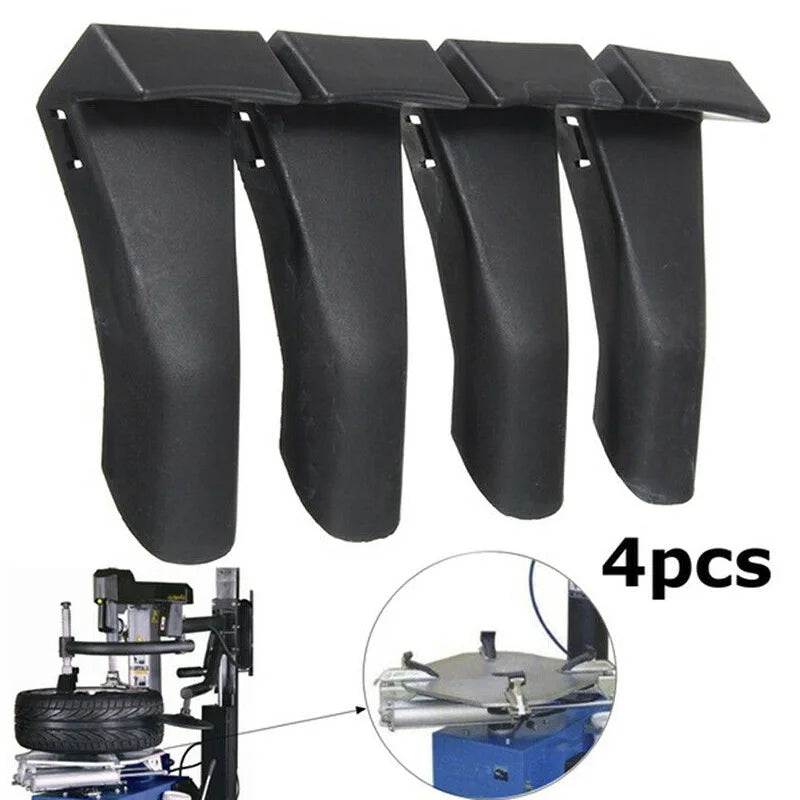 4Pcs Plastic Jaw Clamp Cover Protector Wheel Rim Guards | Black Tire Changer Accessories