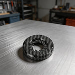 Rotary Engine Start Stop Button Cover With Carbon Fiber Style And Protective Ring For Car Ignition Switch Damage Prevention